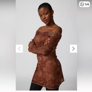 Urban Outfitters off the shoulder mini dress